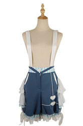 Alice Detective Retro Echte blaue Ouji Lolita Shorts